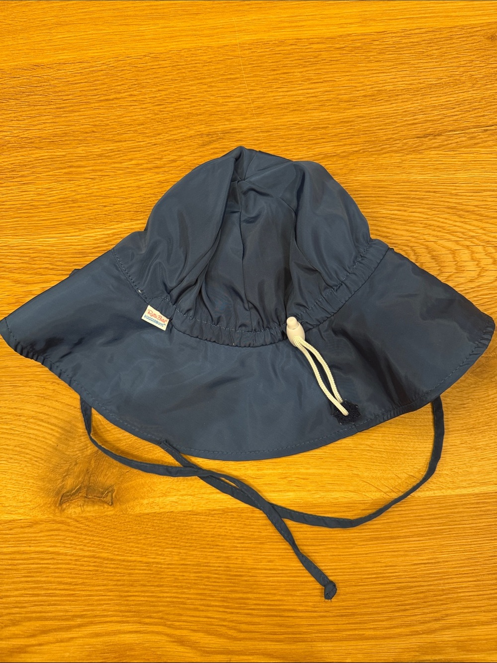 Rugged Butts Baby Navy Sun Hat with Adjustable Chin Tie Swim